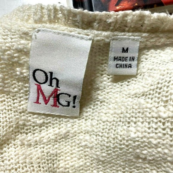 Oh MG! Sweater Cardigan Fringed Open Front Casual‎ - Picture 5 of 5